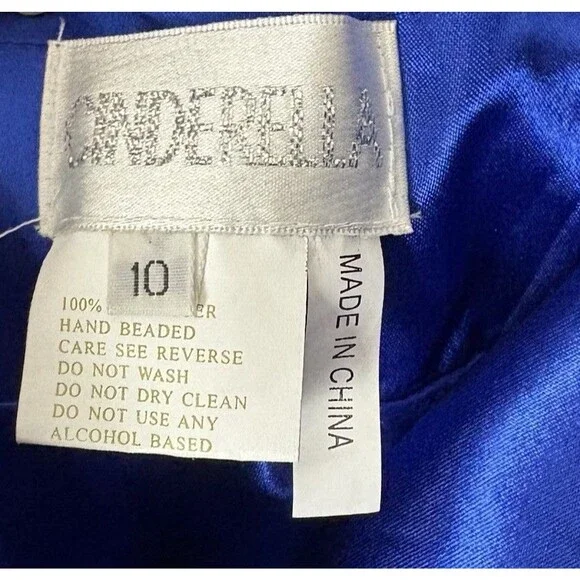 Cinderella Divine Beaded Multicolor Dress Size 10 Formal Wedding Prom Hoco Y2K - Picture 4 of 15